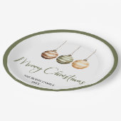 Assiettes En Carton Modern Scandinavian Christmas Custom Dinner Plates (Angle)