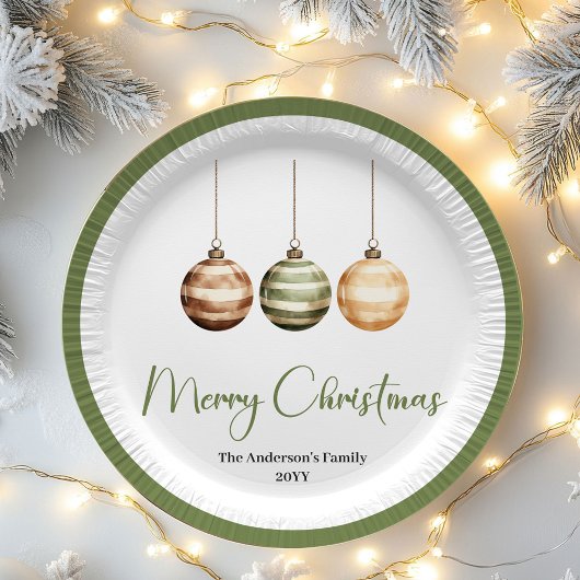 Assiettes En Carton Modern Scandinavian Christmas Custom Dinner Plates