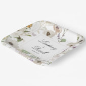 Assiettes En Carton Modern Spring Wedding Welcome (Angulaire)