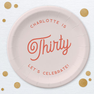Assiettes En Carton Moderne 30 Trente Anniversaire