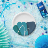 Assiettes En Carton Moderne Abstrait (Fête)