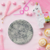 Assiettes En Carton Moderne Abstrait Texturé Gris Lavande Vert Sauge (Fête)