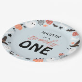 Assiettes En Carton Moderne Cute Éffrayant Un Halloween Garçon 1er Ann (Angle)