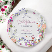 Assiettes En Carton Moderne Cute Spring Boho Fleur sauvage Premier ann