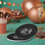 Assiettes En Carton Moderne Elégant 21e anniversaire<br><div class="desc">Moderne et élégante 21e Plaques en papier d'anniversaire. Design minimaliste de 21e anniversaire avec élégante calligraphie en caractères de script lettrés à la main.</div>