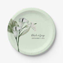 Moderne Elégant blanc Calla Lilies Mariage