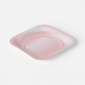 Assiettes En Carton Moderne Élégant Couleur Rose Or Rose Tendance Modè (Angulaire)