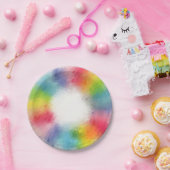 Assiettes En Carton Moderne Elégant Modèle moderne tendance Couleurs a (Fête)