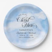 Assiettes En Carton Moderne Elle Est Sur Cloud 9 Bachelorette Week-end (Devant)