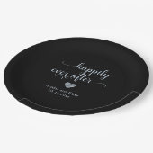 Assiettes En Carton Moderne Heureux toujours après Mariage (Angle)