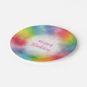Assiettes En Carton Moderne Joyeux Anniversaire Modèle Personnalisé Co (Angle)
