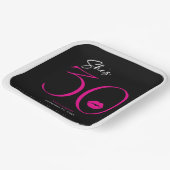 Assiettes En Carton Moderne minimal rose lèvres Elle a trente ans (Angulaire)