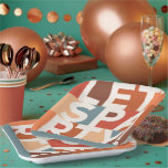 Assiettes En Carton Moderne minimaliste permet à la partie audgraphiqu<br><div class="desc">Moderne minimaliste laissez faire la fête audacieuse de la partie de décor papier plaque de papier. Genre neutre terroir simple couleur graphique.</div>
