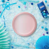 Assiettes En Carton Moderne modèle élégant tendance or rose (Fête)