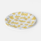 Assiettes En Carton Moderne Pastel Citrus Lemons Motif (Angle)
