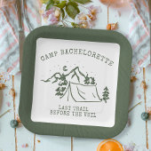 Assiettes En Carton Moderne Simple Camping Week-end Bachelorette Party