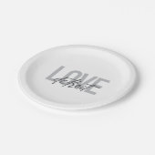 Assiettes En Carton Moderne, simple, cool, design urbain Amour Detroit (Angle)