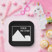 Assiettes En Carton Moderne simple Créez votre propre image Mariage (Fête)