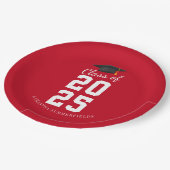 Assiettes En Carton Moderne Simple Graduation 2025 Grad Party (Angle)