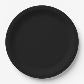 Assiettes En Carton Moderne Simple Graduation Noire (Devant)