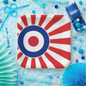 Assiettes En Carton Modes cibles Roundel Scooter cible JAPAN (Fête)