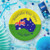 Assiettes En Carton Modifier l'année de texte correspondant à l'Austra (Fête)