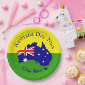 Assiettes En Carton Modifier l'année de texte correspondant à l'Austra (Fête)