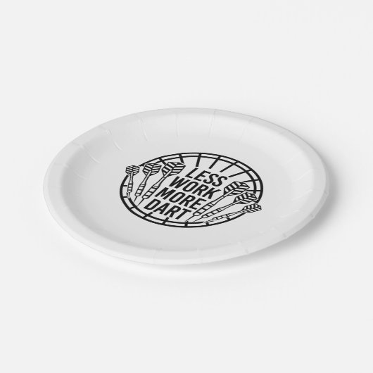 Assiettes En Carton Moins de travail plus de fléchettes (Angle)