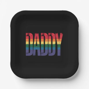 Assiettes En Carton Mois de la fierté gay papa Fête des pères LGBTQ Ar