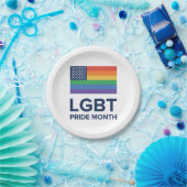 Assiettes En Carton Mois de la fierté LGBT| États-Unis (Fête)