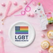 Assiettes En Carton Mois de la fierté LGBT| États-Unis (Fête)