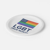 Assiettes En Carton Mois de la fierté LGBT| États-Unis (Angle)
