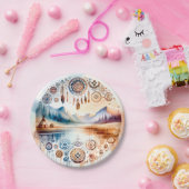 Assiettes En Carton Mois du patrimoine amérindien (Fête)