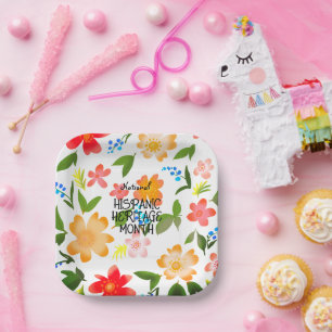 ASSIETTES EN CARTON MOIS DU PATRIMOINE HISPANIQUE NATIONAL