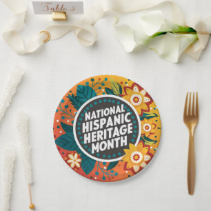 Assiettes En Carton Mois du patrimoine historique national vibrant