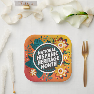 Assiettes En Carton Mois du patrimoine historique national vibrant