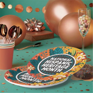 Assiettes En Carton Mois du patrimoine historique national vibrant