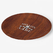 Assiettes En Carton Molon Labe Casque guerrier spartiate en acajou (Angle)