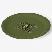 Assiettes En Carton Molon Labe Spartan 5 étoiles Olive Green (Angle)