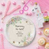 Assiettes En Carton Mommy to bebe bumble abeille plaque de papier baby (Fête)