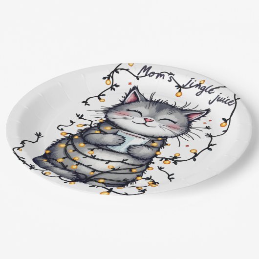 Assiettes En Carton Mom's Jingle Juice  (Angle)