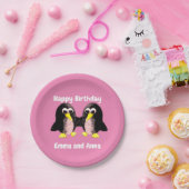 Assiettes En Carton Mon ami le pingouin, Personnalisé pour Twins Pap (Fête)