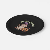 Assiettes En Carton Mon chien est My Boo Halloween (Angle)