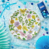 Assiettes En Carton Mon design de fleurs (Fête)