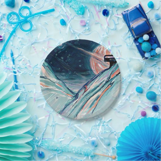 Assiettes En Carton Mon futur chez soi dans l'espace (Fête)