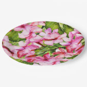 Assiettes En Carton Mon jardin de fleurs d'oléandre exotique méditerra (Angle)