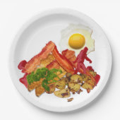 Assiettes En Carton Mon Ketchup Gone Squatchine pour Bacon (Devant)