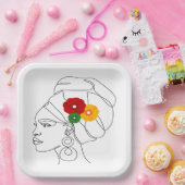 Assiettes En Carton Mon Noir Est Beau (Fête)