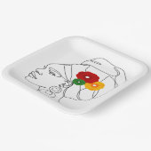 Assiettes En Carton Mon Noir Est Beau (Angulaire)