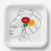 Assiettes En Carton Mon Noir Est Beau (Recto)